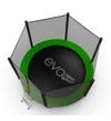 Батут EVO Jump External 8ft Lower net с внешней сеткой, лестницей и нижней сетью