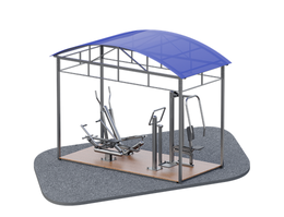 Модульный навес 4х2 на 4 тренажера ARMS301