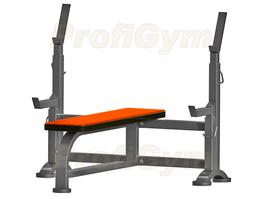 Скамья для жима лежа со страховочными упорами СК-0040-H