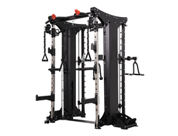 Мультикомплекс на базе машины Смита с кроссовером с двумя весовыми стеками по 90,5 кг REBEL RDT803-90