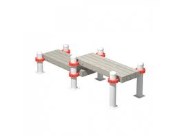 Горизонтальная гимнастическая скамья Iron King S74