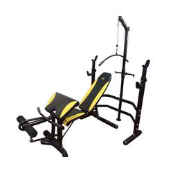 Скамья со стойками под штангу DFC D780