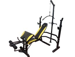 Скамья со стойками под штангу DFC D780