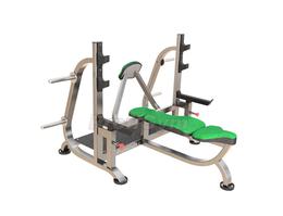 Скамья для жима лежа горизонтальная со страховочными упорами и упорами для партнера BP - 005