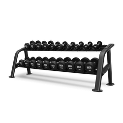 Набор обрезиненных гантелей , 2.5-25 кг - 10 пар BRONZE GYM BGDBR025-250