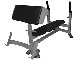 Скамья-стойка для жима штанги лежа и парта Скотта СК-0330-H